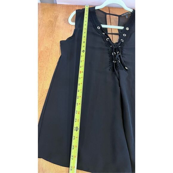 JANE & JOHN LACE UP BLACK SLEEVELESS BLOUSE WOMENS SIZE L - Picture 8 of 10